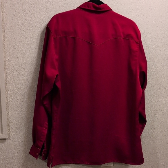 Wrangler Red Button-Up Shirt - Picture 3 of 3